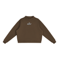 Essential Fleece Mock-Neck Crew Sweatshirt