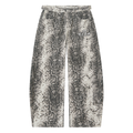 Men's Snake Print Barrel Leg Pants