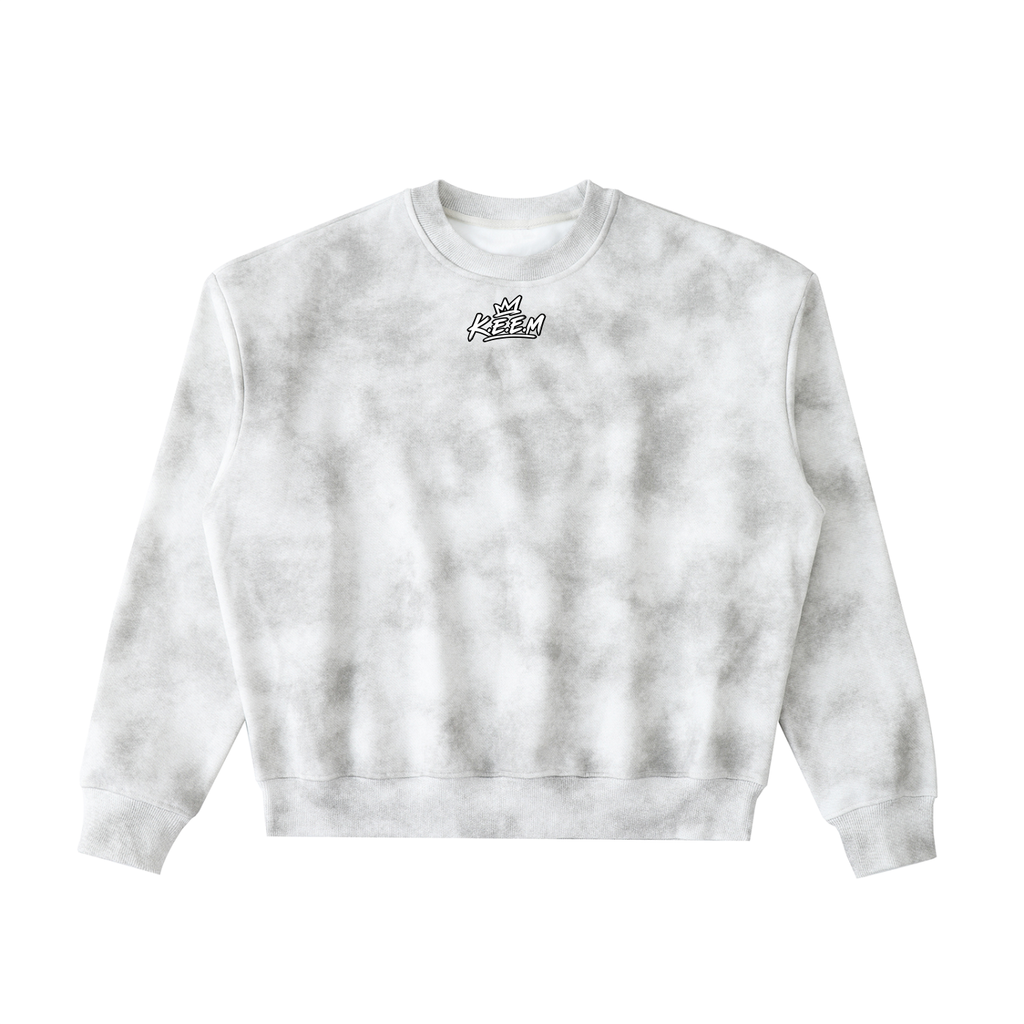 Dirty Washed Boxy Fleeced Sweatshirt