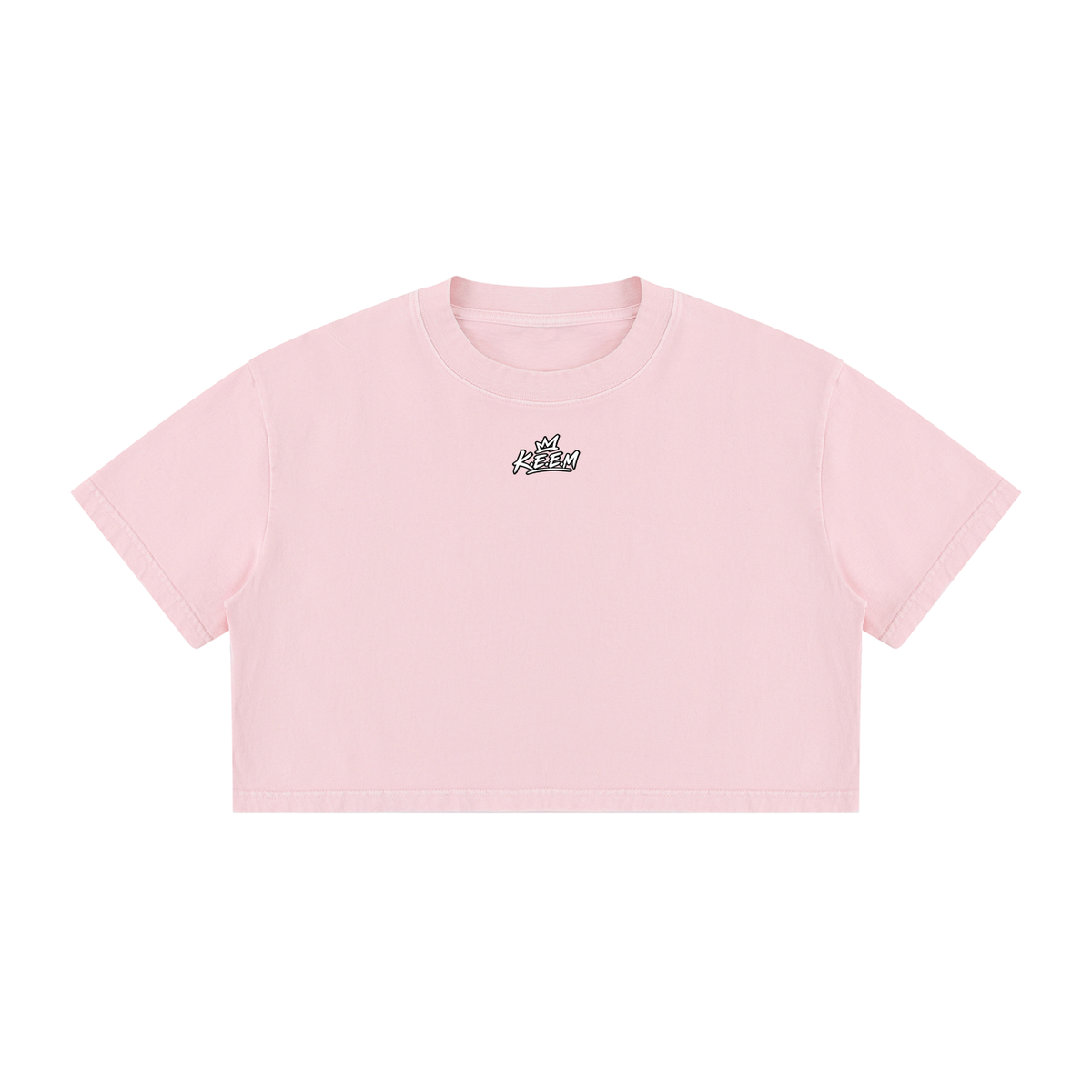Women's Mineral Wash Cotton Crop T-Shirt