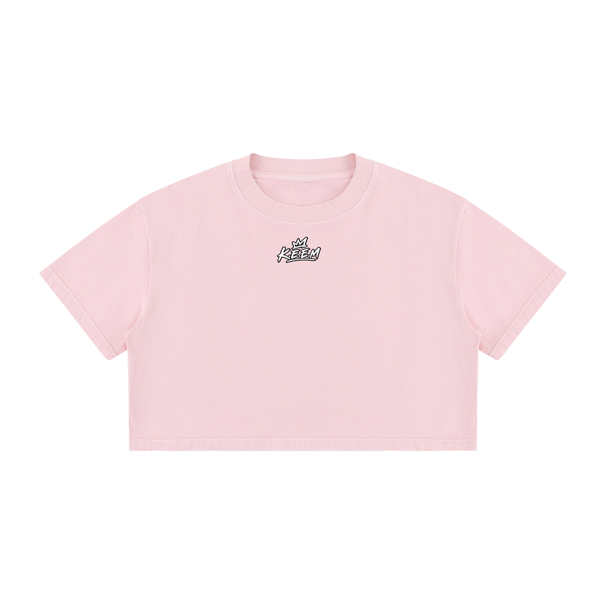 Women's Mineral Wash Cotton Crop T-Shirt