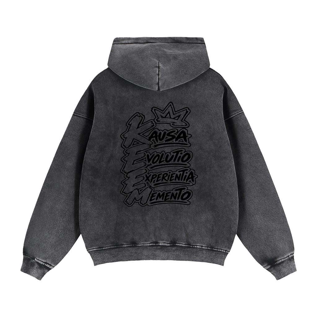 Zip-Through Boxy Fleece Hoodie