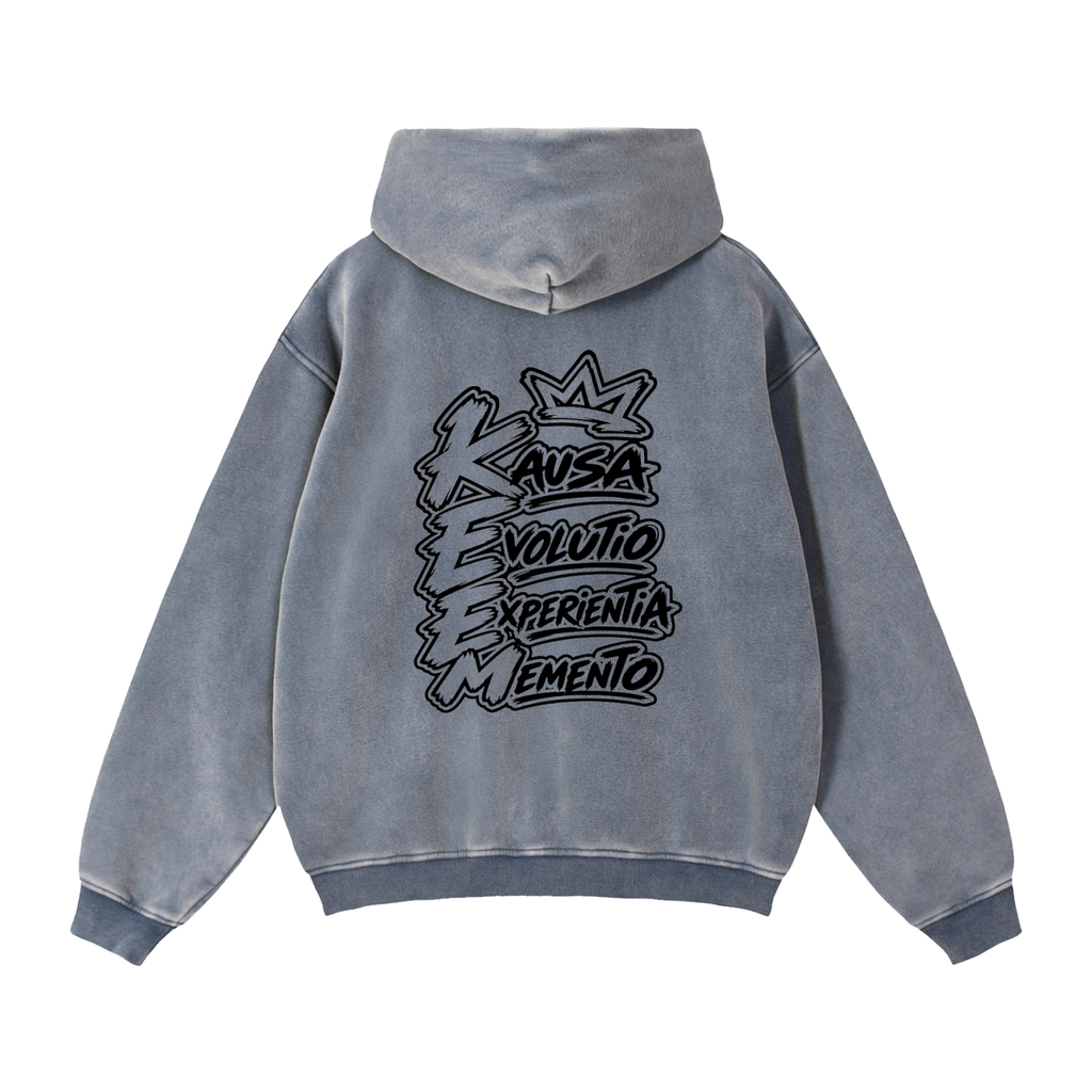 Zip-Through Boxy Fleece Hoodie