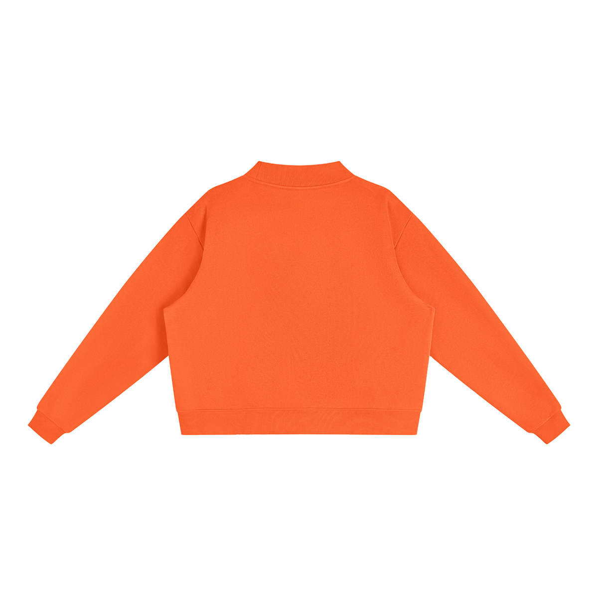Essential Fleece Mock-Neck Crew Sweatshirt