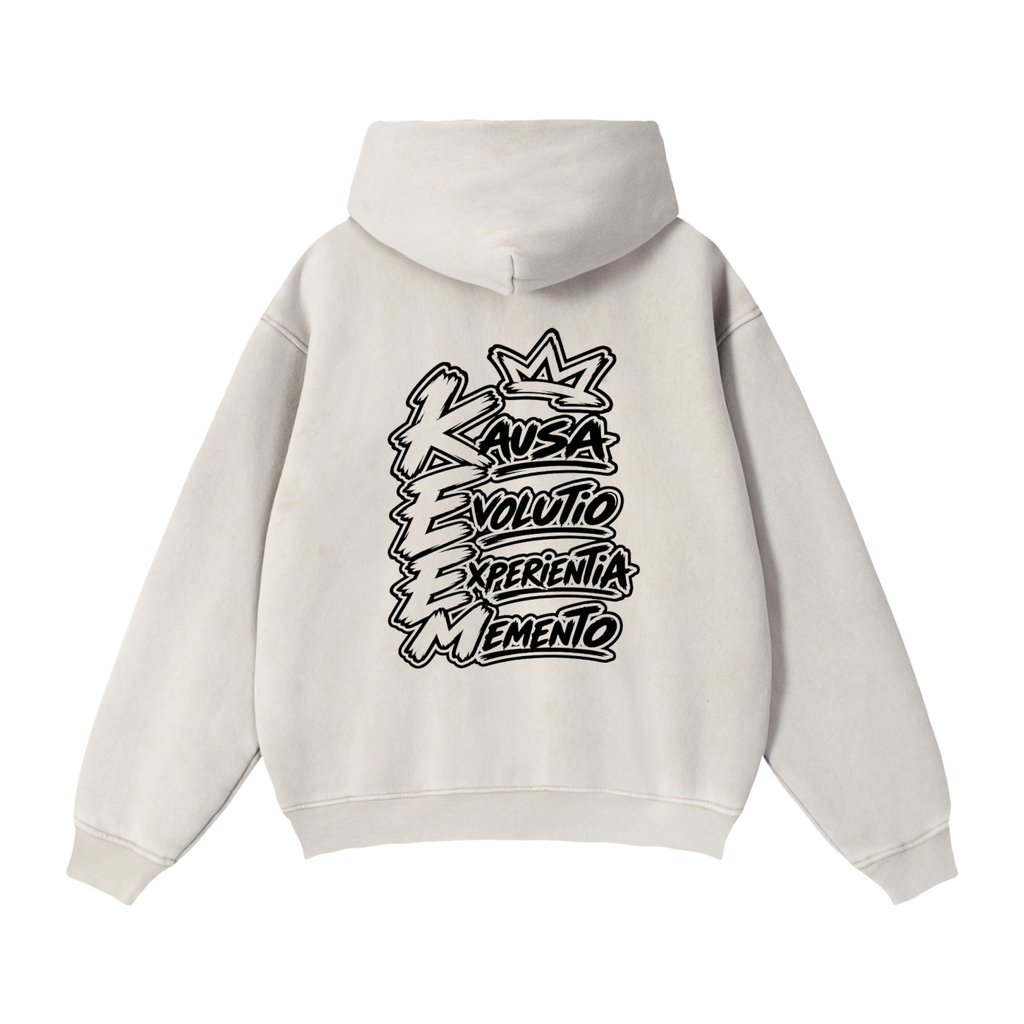 Zip-Through Boxy Fleece Hoodie
