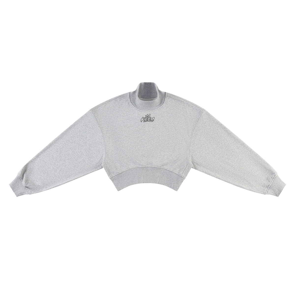 Women's Crop Mock Neck Sweatshirt
