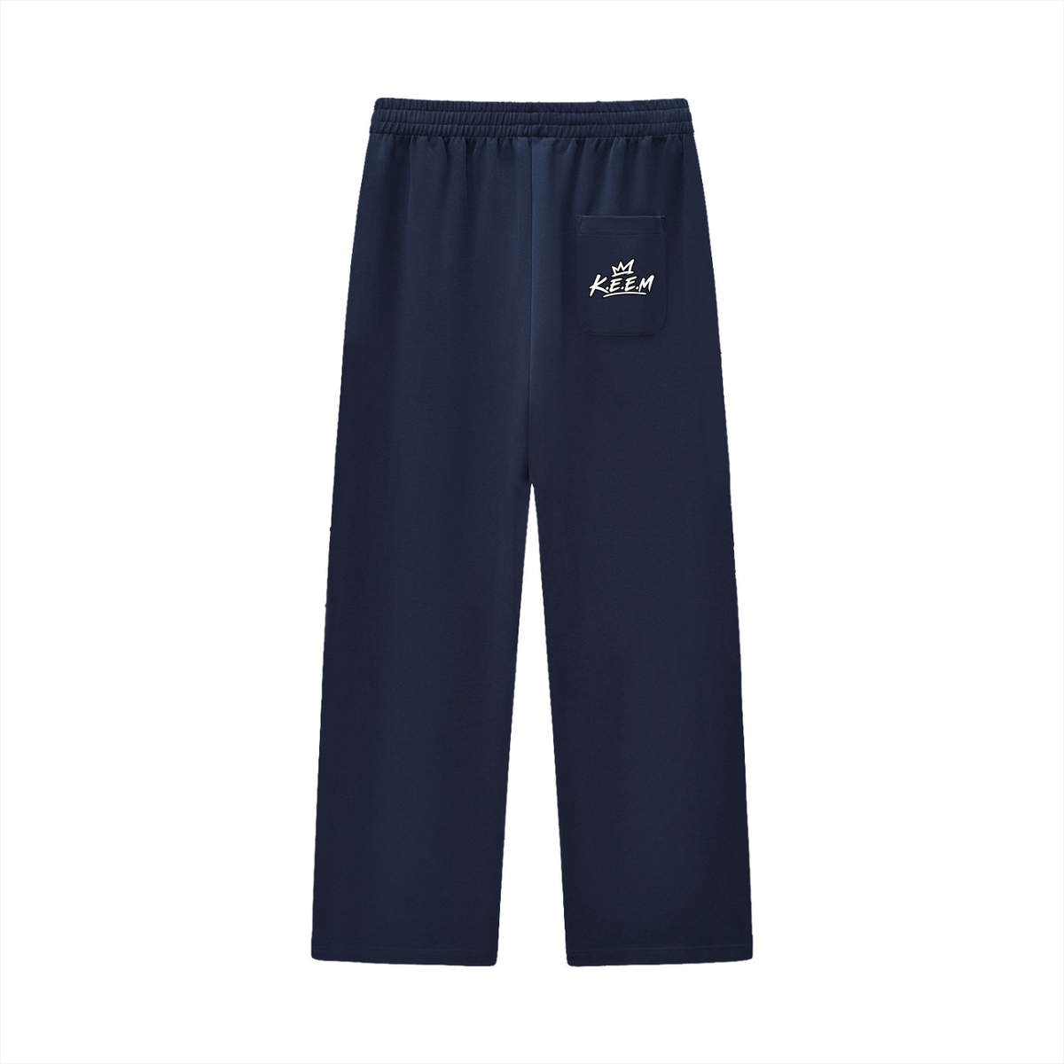 Curved Stripe Straight Sweatpants