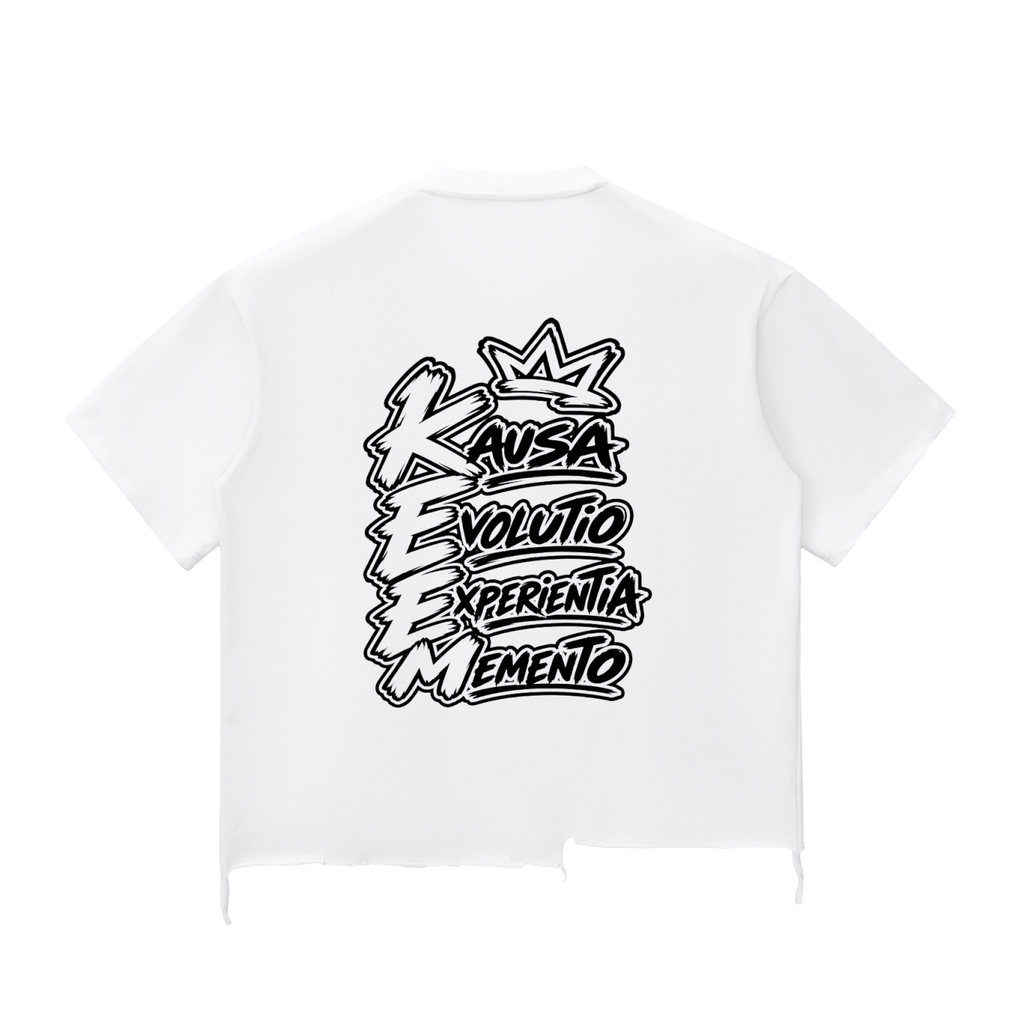 Snow Wash Raw-Hem Boxy T-shirt