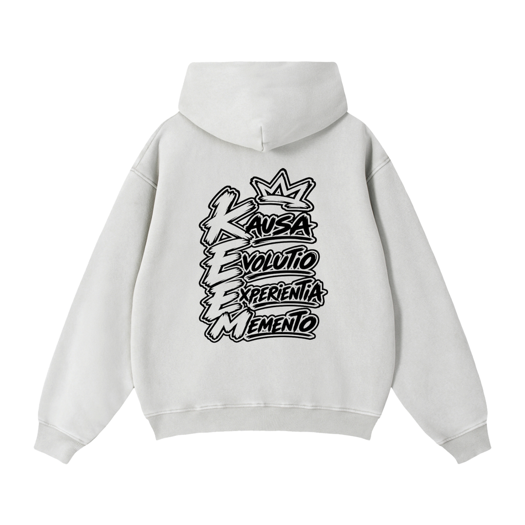 Zip-Through Boxy Fleece Hoodie