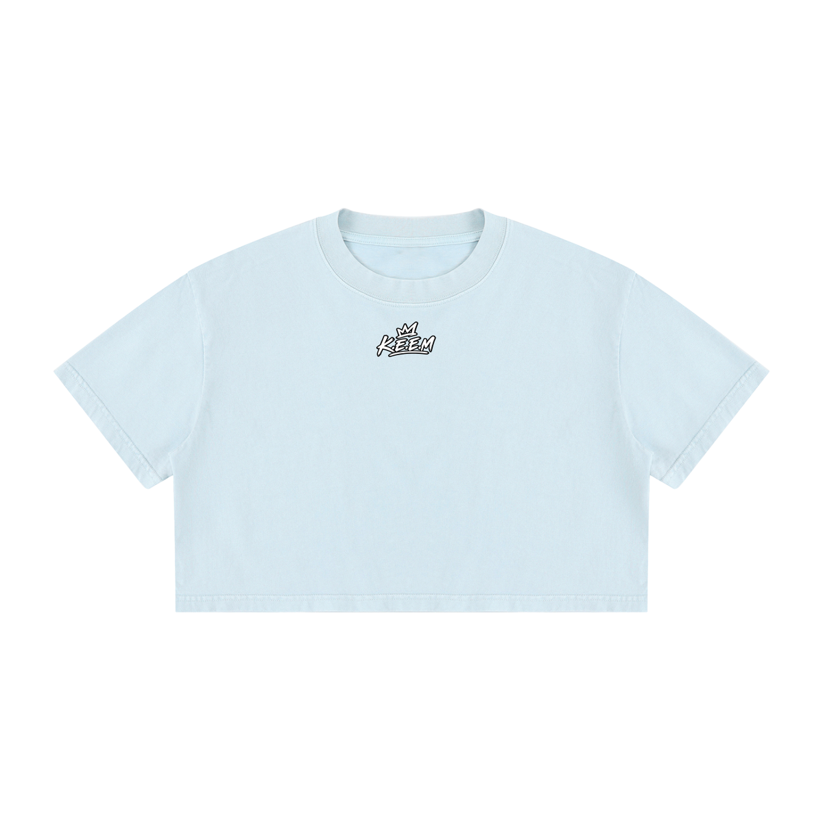 Women's Mineral Wash Cotton Crop T-Shirt